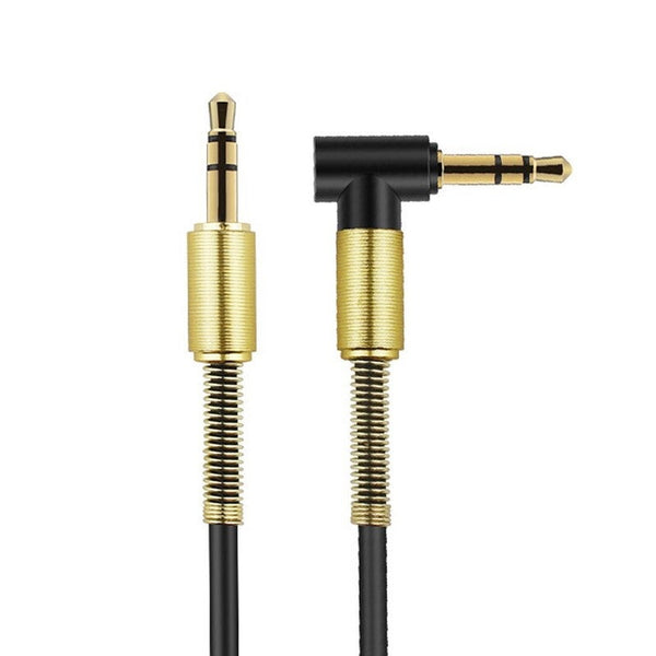 4.9Ft Aux Cable 3.5Mm Audio Spring Extension Cord Male To For Car Stereo Pc Headphone Cables & Adapters