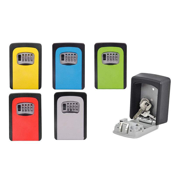 Key Safes 4 Digit Storage Box Car Outdoor Lock Combination Password Padlock Security Key Safes Boxes & Hideaways