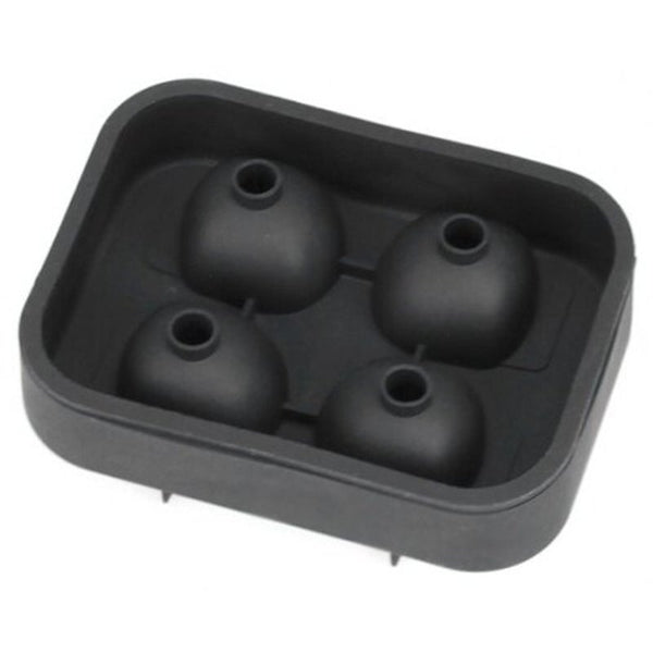 4 Hole Silicone Donuts Ice Mold Black