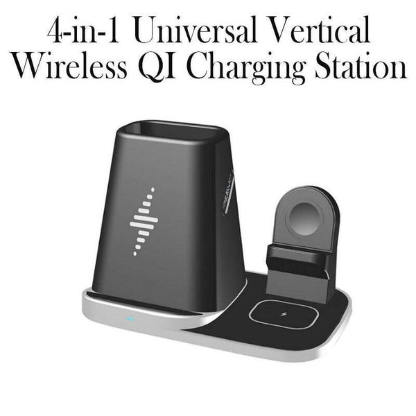 Charging Usb 4 In 1 Universal Vertical Wireless Qi Station Storage Box Chargers & Cradles
