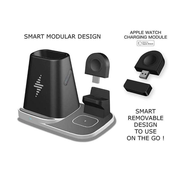 Charging Usb 4 In 1 Universal Vertical Wireless Qi Station Storage Box Chargers & Cradles