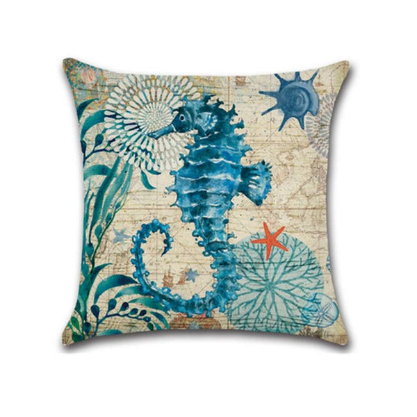 4 Pack Decorative Comfy Underwater Animal Printed Throw Pillow Covers Cushions & Decorative Pillows