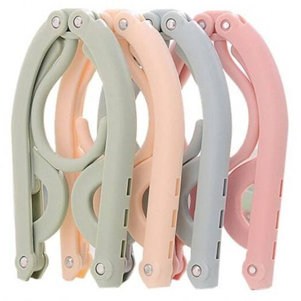4 Pcs Folding Drying Rack For Travel Multi Clothes Hangers
