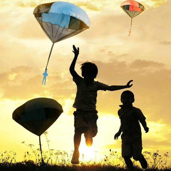 4 Pcs Tangle Free Toy Parachute Simply Toss It High Watch Fly Other Classic Toys