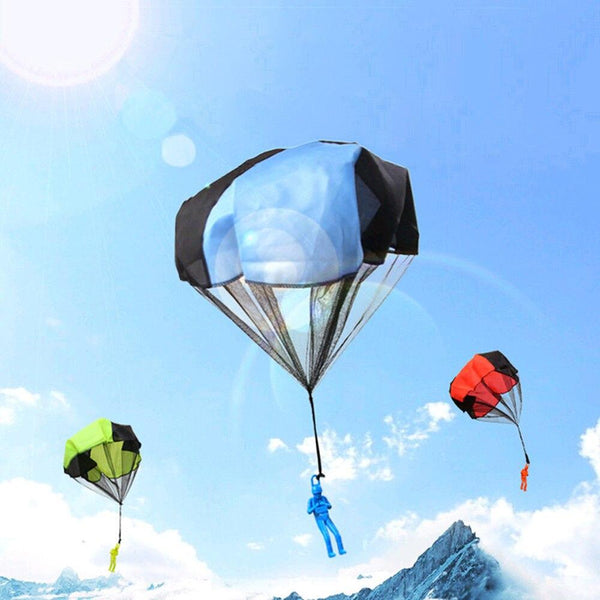 4 Pcs Tangle Free Toy Parachute Simply Toss It High Watch Fly Other Classic Toys