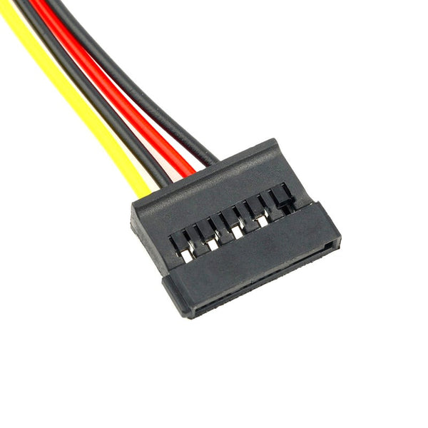 4 Pin Ide Molex To 2 Of 15 Serial Ata Sata Hdd Power Adapter Cable Dual Hard Drive For Pc Drive Cables & Adapters