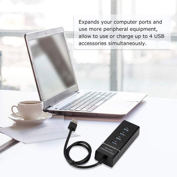 4 Port Usb3.0 Multi Hub Splitter Expansion For Desktop Pc Laptop Adapter Splitters Couplers & Adapters