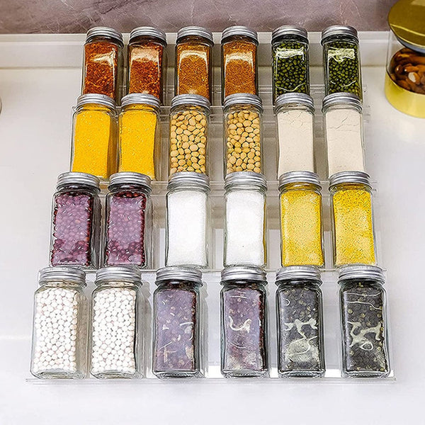 4 Tier Spice Rack Drawer Organiser For Kitchen Drawer Organisers