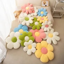 Plush Pillow Light Pink Five Petal Flower Shape Stuffed Soft Cushion Cushions & Decorative Pillows