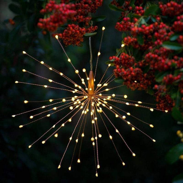 Outdoor String Lights Solar Starburst Fireworks Garden 40 Branches 200Led Or 60 120Led
