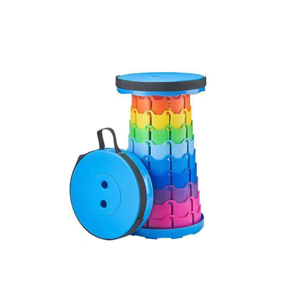 400Lbs Capacity Heavy Duty Folding Stool. Collapsible Telescoping Portable. Ideal For Camping & Fishing. Camping Chairs