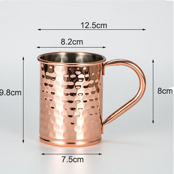 400Ml Copper Colour tail Juice Drink Bear Cup Mugs Milk Water Beer Coffee Tea tail & Liquor Glasses