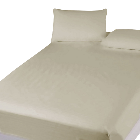 400Tc Cotton Percale Super Queen Combo Set 50Cm Wall Taupe Sheets