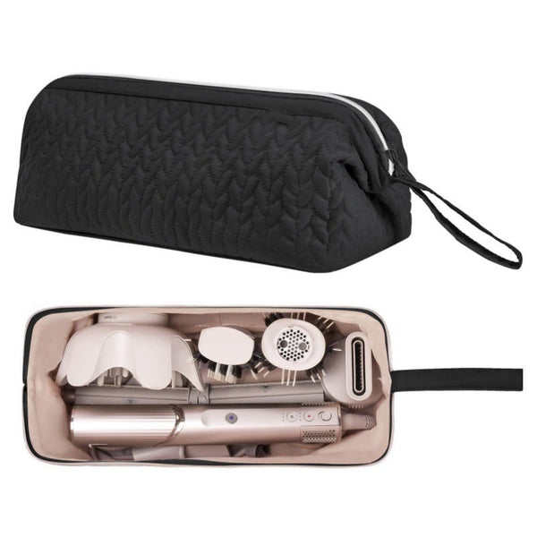 Beige Case For Dyson Airwrap & Revlon Tools: Travel Bag Organizer. Hair Dryers