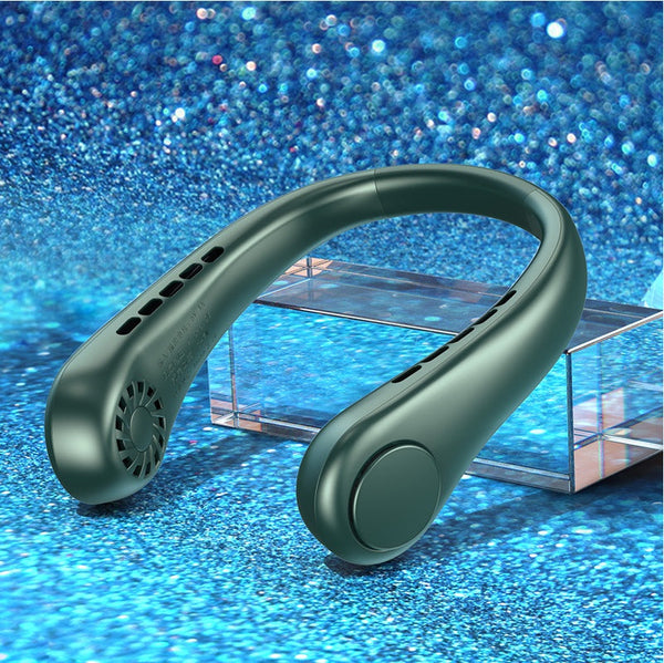 New Mini Neck Fan Portable Bladeless Hanging Rechargeable Air Cooler Summer Sports Fans Portable Fans