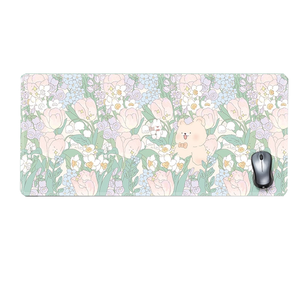 Floral Large Mousepad Kawaii Desk Pad Home Office Mouse Pads & Wrist Rests