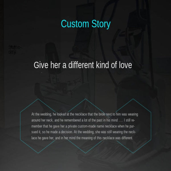 Customized Stainless Steel Name Letter Necklace Collarbone Chain Design Necklaces & Pendants