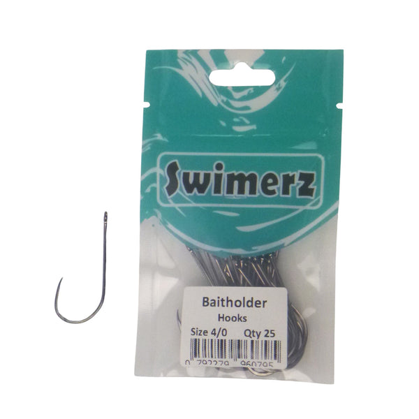 Swimerz 4/0 Baitholder Hook Qty 25 Hooks