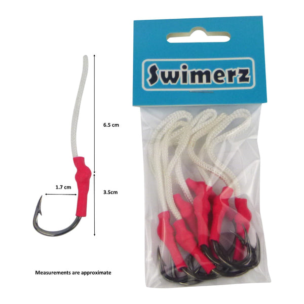 Swimerz 4/0 Single Assist 8 Pack Hooks