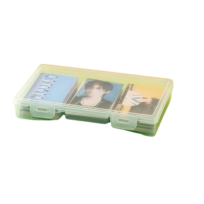 Storage Box 19X11.5X3cm Photocards Collection Organizer For Organisation Storage Boxes