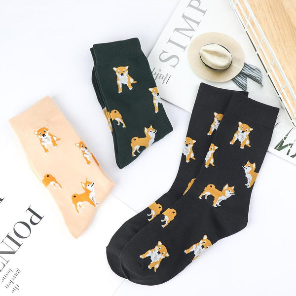 Cute Kawai Cartoon Puppy For Women Socks