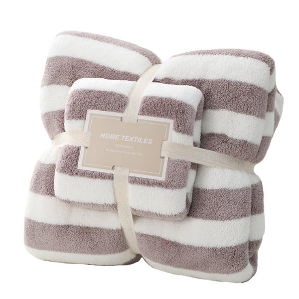 410Gsm 2 Piece Towel Sets Bath Face Grey Towels & Washcloths