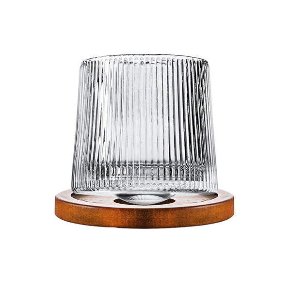 Hand Drawn Rotating Glass Cups Multiple Purpose Whiskey Glasses Glassware & Drinkware