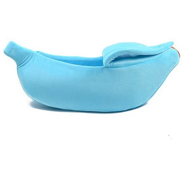 Cute Banana Shape Pet Bed Dog Cat Sleeping Nest Leads & Head Collars