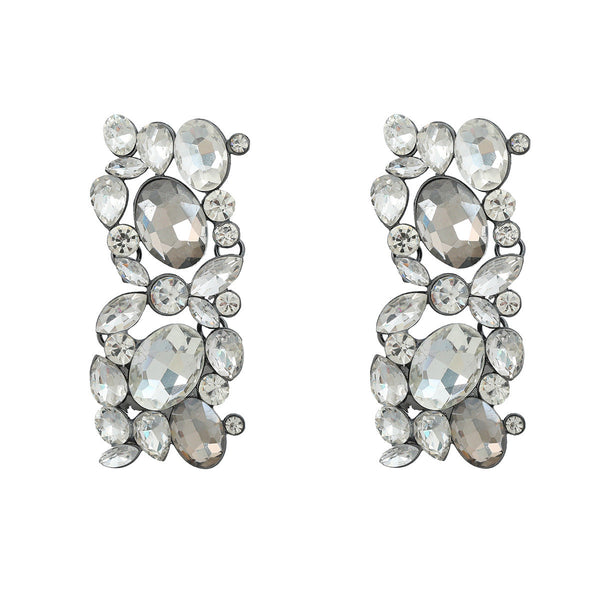 Veile Studios Full Diamond Square Women's Alloy Inlaid Exaggerated Earrings