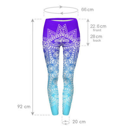 Mandala Colourful High Waist Yoga Pants Women Printed Leggings Women Leggings