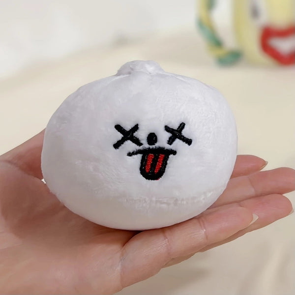 Pet Plush Bun Sound Biting Small Steamed Durable Slow Feeding Hide Food Intelligent Sniffing Dog Toys
