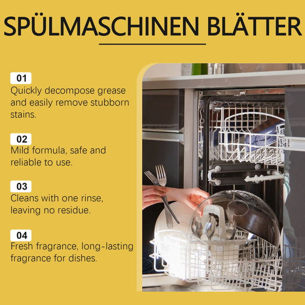 Cutlery Detergent Tablets Kitchen Decontamination Remove Oil Fresh And Gentle Clean Dishes Cleaning Dishwasher Tablets