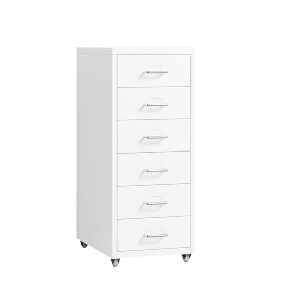 Levede 6 Drawer Office Cabinet White Storage Organizer For Workspace Home Cabinets & Cupboards
