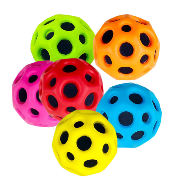 Hole Ball Soft Bouncy Antifall Moon Shape Porous Kids Indoor Outdoor Outdoor Toy Balls