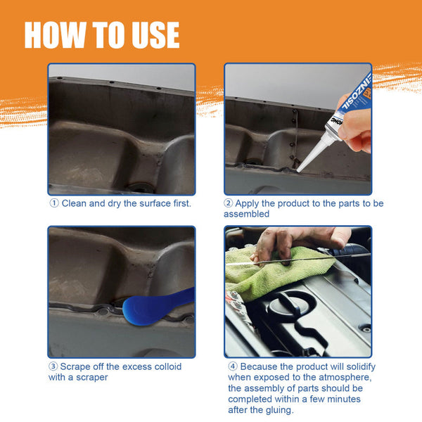 Engine Sealant Automotive Metal Oil Tank Pan Cylinder Gasket And Temperature Resistant Repair Other Shop Equipment