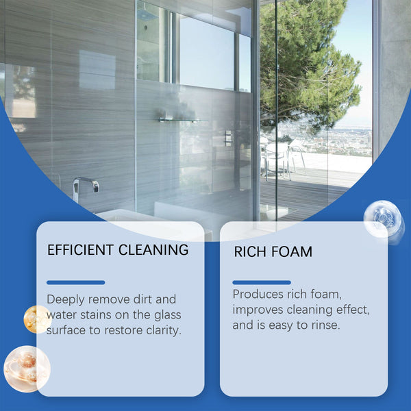 Glass Foam Cleaner Cleans Oil Stains With Refurbished Daily Maintenance Glass Cleaning Spray Cleaning Products