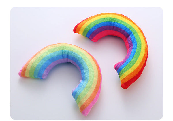 Pet Supplies Cat Toy Rainbow Bridge Pillow With Catnip And Mint Cat Toys