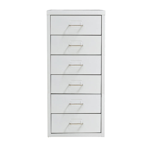 Levede 6 Drawer Office Cabinet White Storage Organizer For Workspace Home Cabinets & Cupboards