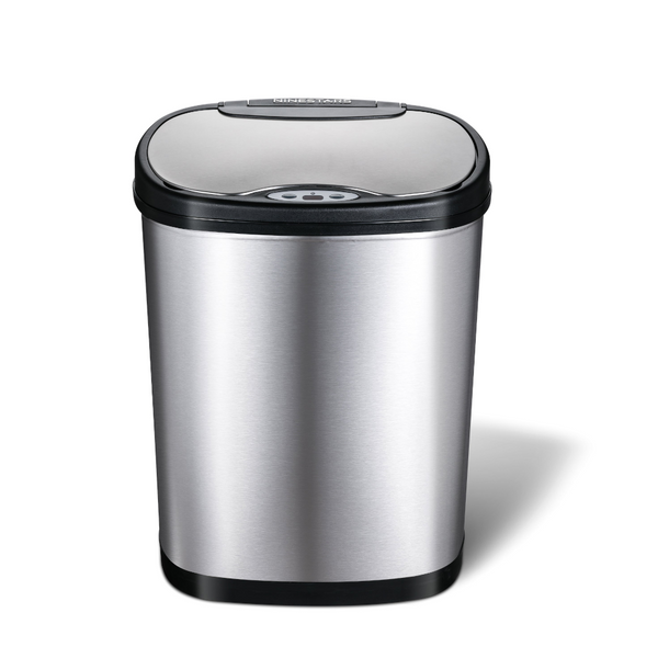 42L Automatic High Tech Stainless Steel Trash Bins Rubbish Bins