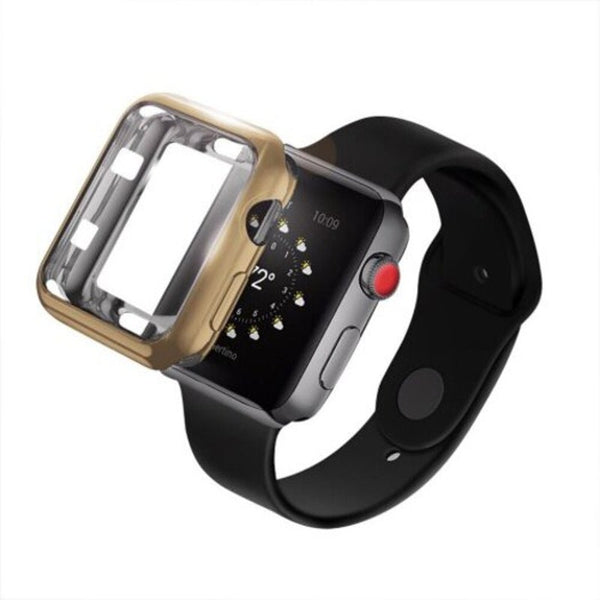 42Mm Soft Flexible Lightweight Tpu Plated Protector Case For Apple Watch Champagne Gold Smart Watch Cases