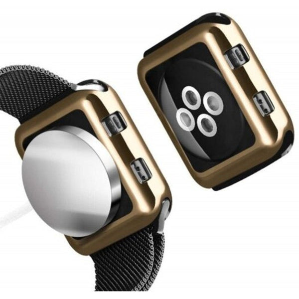 42Mm Soft Flexible Lightweight Tpu Plated Protector Case For Apple Watch Champagne Gold Smart Watch Cases