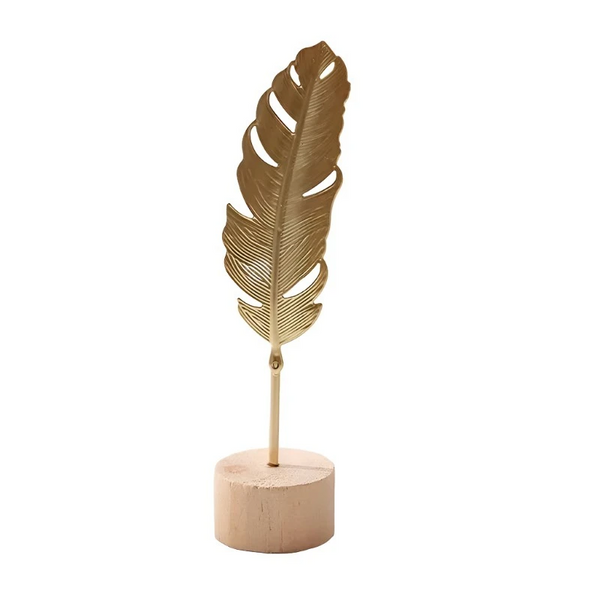 Nordic Style Iron Art Ginkgo Leaf Decoration Creative Home Living Room Entrance And Wine Cabinet Light Luxury Metal Crafts Sculptures & Figurines