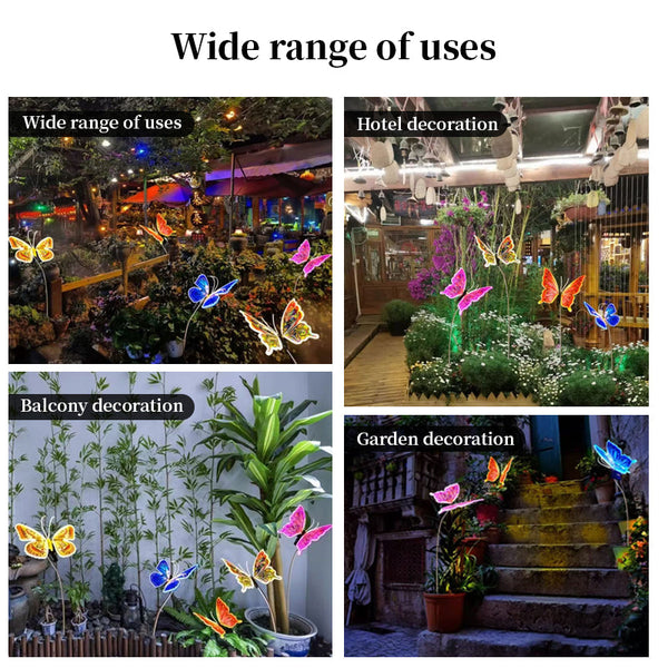 Automatic Fluttering Butterfly Lights With Realistic | Led Fairy Decor For Wedding & Party Wings