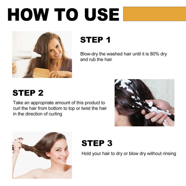 Moisturize Styling Elastin Cream, Curls Volumizing Shine Natural Puffiness Styling Conditioner Sets & Kits