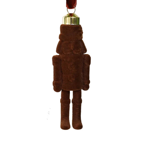 Santa Claus Velvet Nutcracker Ornament Christmas Fabric Tree Decorations Seasonal Decorations