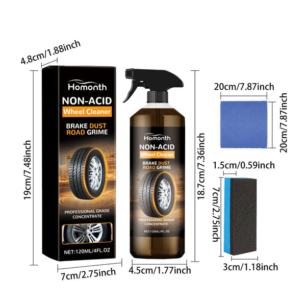 Non Acid Wheel Cleaner Hub Renovation Cleaning And Polishing Maintenance Multi Functional Agent Cleaning Waxing & Valeting