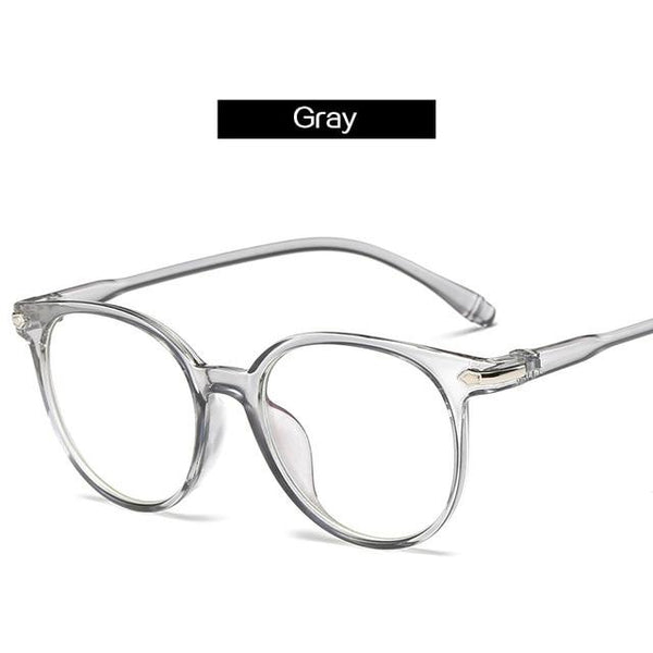Women Glasses Frame Men Anti Blue Light Eyeglasses Vintage Round Clear Lens Optical Spectacle