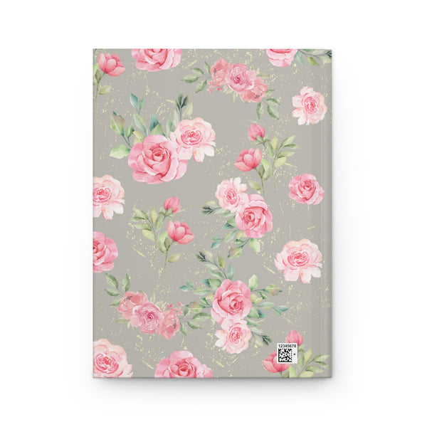 Custom Floral Hardcover Journal Personalized Writing Diary Elegant Gift Women Wedding Bridesmaid Shower Mothers Day Personal Organisers