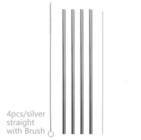 Colourful Reusable Stainless Steel Straws Straws & Stirrers