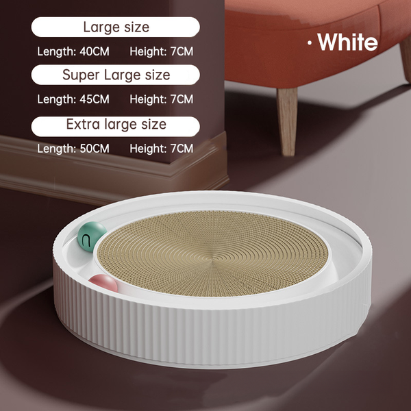 Multi Function Round Cat Scratching Board With Ball Toy Scratcher Funny Sharpen Nails Scraper Can Replace Nest For Cats Furniture & Scratchers